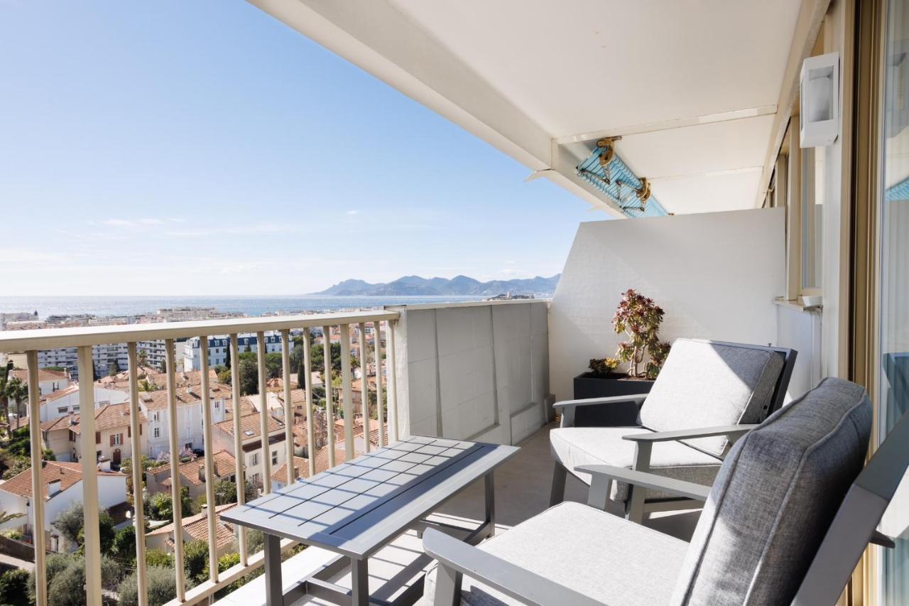 Apartmán Cannes Panorama - Piscine, Vue Mer, Parking, Clim Exteriér fotografie